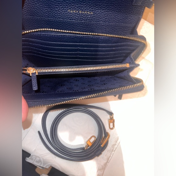 Tory Burch Crossbody Bag - Navy blue and Gold - Picture 4 of 7